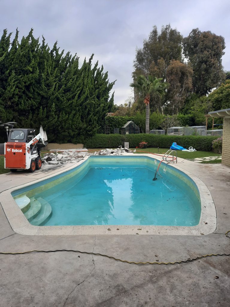 “Pool renovation Palos Verdes with new plaster and tile”