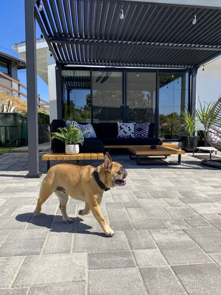 backyard patio paver install palos verdes built by rosewood landscape inc